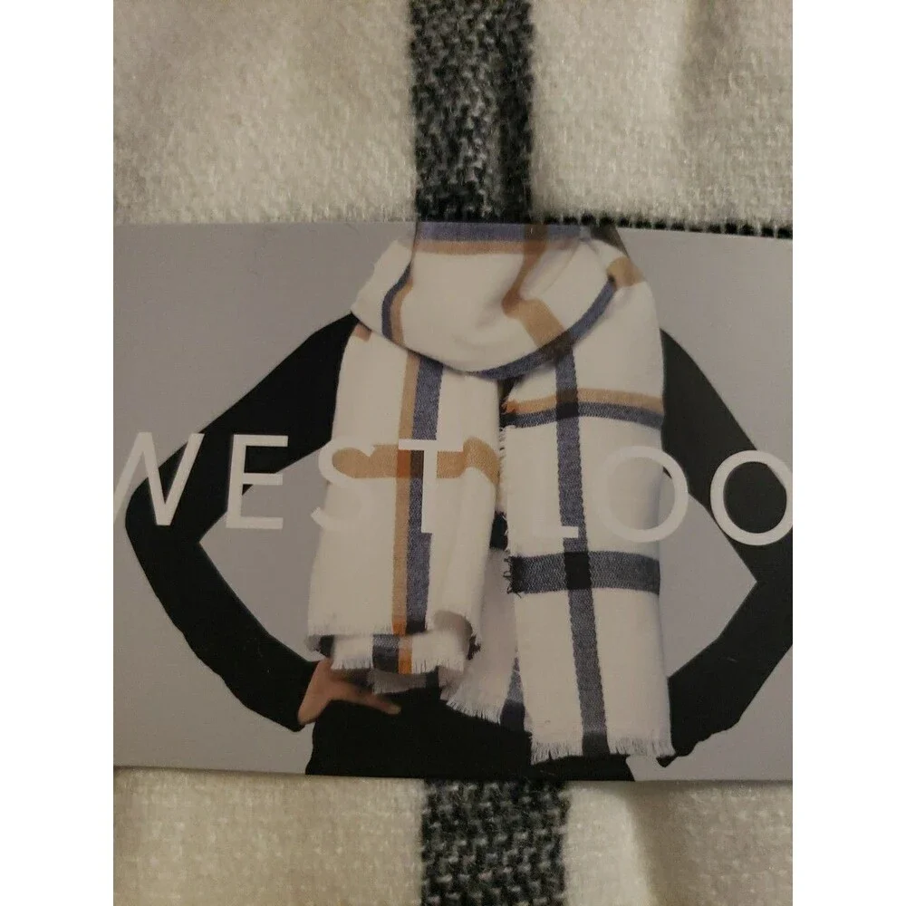 West Loop Fashion Winter Scarf Cream ~ 76.7
